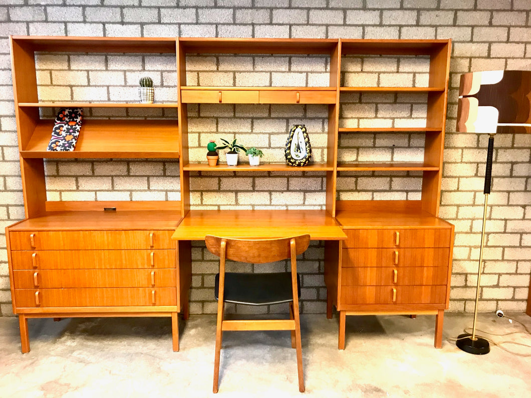 Vintage Teak boekenkast, Bertil Fridhagen, Bodafors.