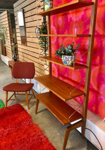 Deens ontwerp vintage teak boekenkast, jaren 60.