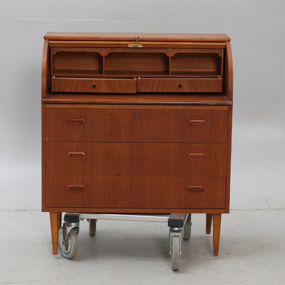 Vintage teak ladenkastje/secretaire Zweden 1960 (#22573)