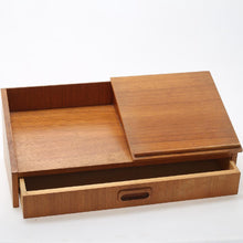 Load image into Gallery viewer, Vintage teak telefoon plankje (#22563)