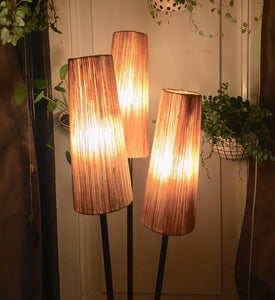Vintage vloerlamp 3 kapjes Zweden rond 1960