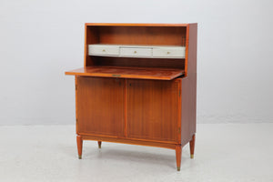 Vintage mahony bureau kast Zweden jaren 50/60 (22516)