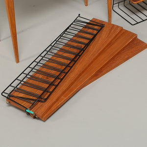 Vintage teak String boekenrekje