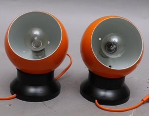 twee vintage tafellampjes 1960