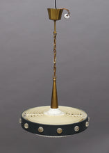Load image into Gallery viewer, Vintage hanglamp. Metaal en glas, Zweden 1960