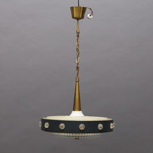 Load image into Gallery viewer, Vintage hanglamp. Metaal en glas, Zweden 1960