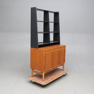 Vintage teak boekenkast Zweden 1960