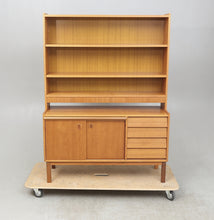 Load image into Gallery viewer, Vintage teak boekenkast/bureau, Zweden 1960