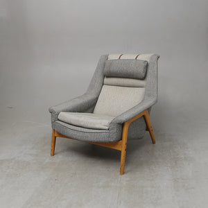 Vintage teak loungestoel Folke Ohlsson Zweden 1960