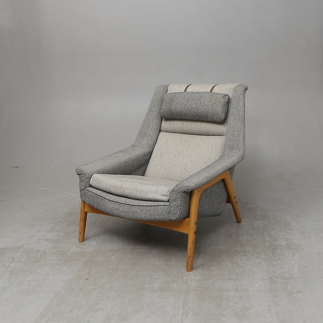 Vintage teak loungestoel Folke Ohlsson Zweden 1960