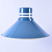 Load image into Gallery viewer, Vintage blauw metalen hanglampen (#199)