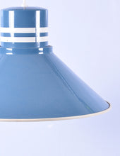 Load image into Gallery viewer, Vintage blauw metalen hanglampen (#199)