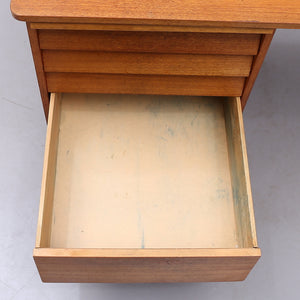 Vintage teak bureau met extra blad, jaren 60 Zweden