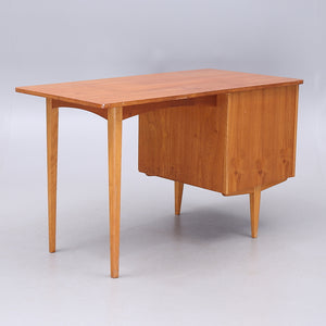Vintage teak bureau met extra blad, jaren 60 Zweden