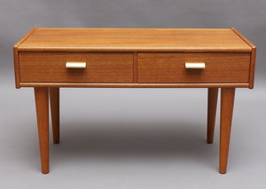 Vintage teak halkastje met 2 laden (231), zweden 1960