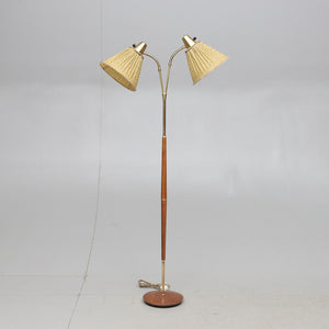 Vintage vloerlamp met twee kapjes (266) ,Zweden 1960