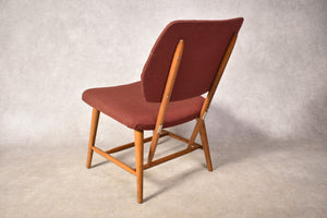Vintage teakhouten design stoel van Engen Örkelljunga  Zweden 1950