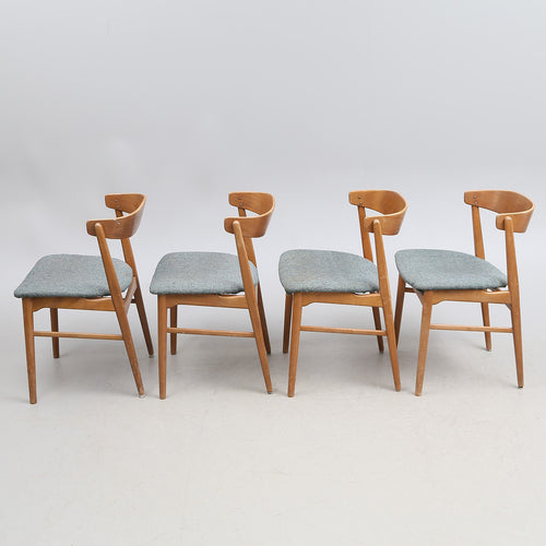Vintage teak design stoelen ,Zweden 1960