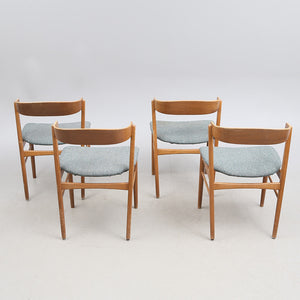 Vintage teak design stoelen ,Zweden 1960