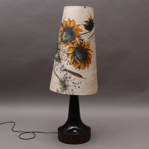 Vintage keramiek vloerlamp met grote kap, Zweden 1950 (#320)