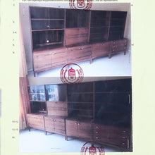 Load image into Gallery viewer, Vintage Jakaranda boekenkast 4 delen, Zweden 1960 (332)