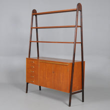 Load image into Gallery viewer, Teak vintage boekenkast/roomdivider, Zweden 1960 (356)