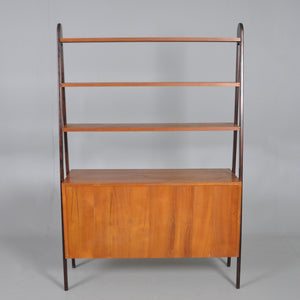 Vintage teak boekenkast/roomdivider, Zweden 1960 (356)