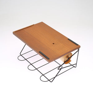 Vintage teak en String telefoon tafeltje  Zweden 1960 (354)
