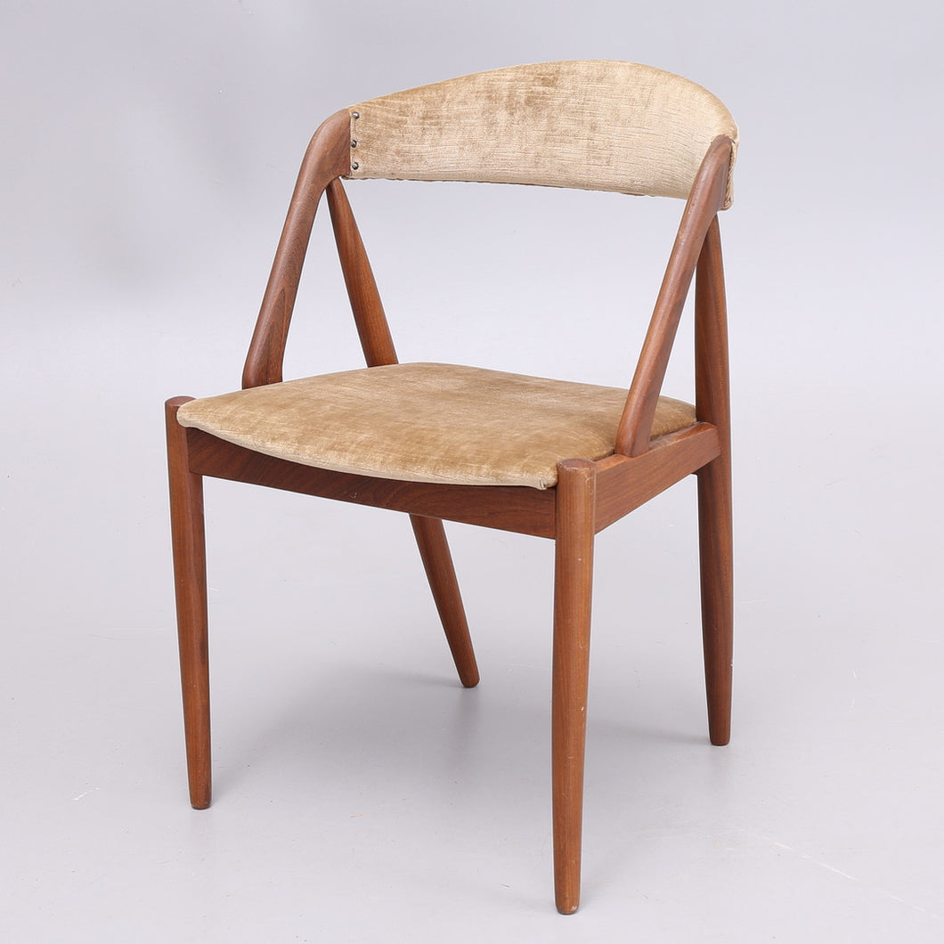 Vintage teak design stoel model 31 van Kaj Kristiansen ,Denemarken 1960 (364)