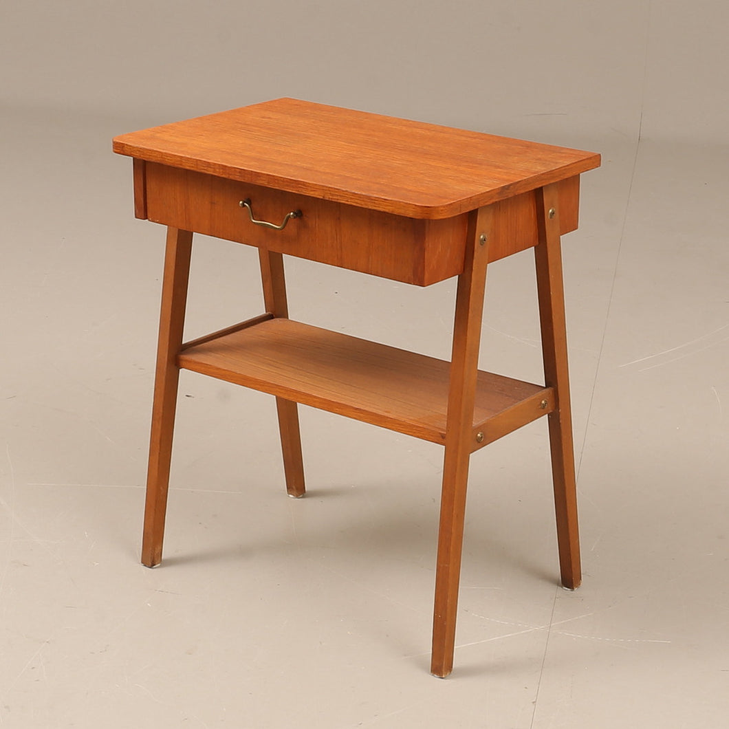 Vintage teak nachtkastje , Zweden 1960(370b)