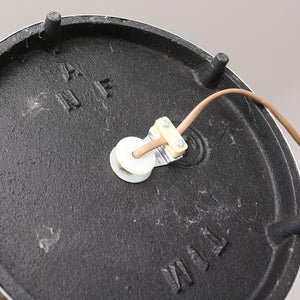 Vintage vloerlamp met gele franje kap, Zweden 1950 (22525)