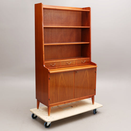 Vintage mahony boekenkast , Zweden 1950 (22536)