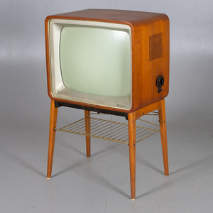 Vintage teak Philips TV